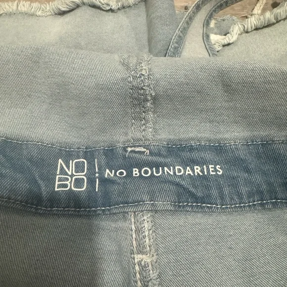 Denim Overalls with Floral Embroidery - Picture 7 of 8